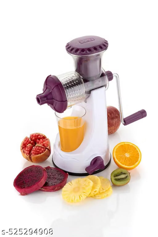 Manual Hand Juicer Machine with Steel Handle & Vacuum Base – Portable Cold-Press Extractor for Fruits & Vegetables