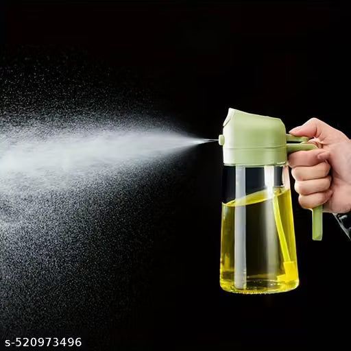 2-in-1 Glass Oil Sprayer & Dispenser Bottle – Dual Pouring & Fine Mist Spraying Oil Mister for Air Fryer, BBQ & Baking