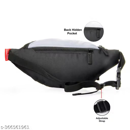 King Royal FKH Multi-Contrast Waterproof Waist Bag – 3-Zipper Fanny Pack & Crossbody Sling for Outdoor Travel & Running