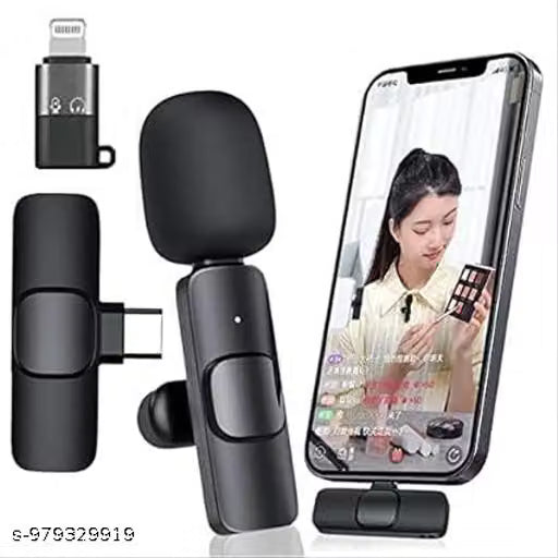 K8 Mini Wireless Lavalier Collar Microphone – Plug & Play Noise Reduction Lapel Mic for YouTube, Reels & Vlogging