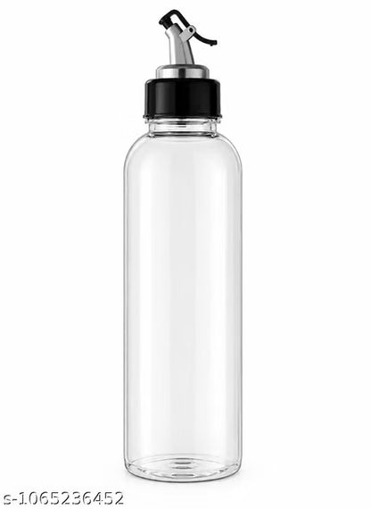 Transparent Kitchen Oil Dispenser Bottle with Pump – 2 Piece Set