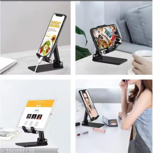 Adjustable & Foldable Desktop Mobile Phone Stand Holder – Non-Slip Multi-Angle Dock for Home, Office, & Online Classes