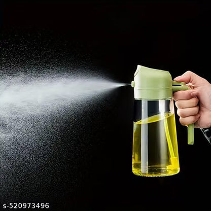 2-in-1 Glass Oil Sprayer & Dispenser Bottle – Dual Pouring & Fine Mist Spraying Oil Mister for Air Fryer, BBQ & Baking