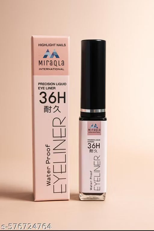 Miraqla 3-in-1 Eye Makeup Set – 36H Waterproof Liquid Eyeliner, Volumizing Mascara & 2X Super Black Kajal Pencil