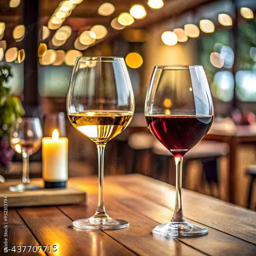 JIGSHTIAL Wine Glass - Ideal for White or Red Wine Party Glass, Whisky Glass, Clear Glass, Wine Glass - Ideal for Party Glass, Whisky Glass, Clear Glass Glass Set 350ML ( PACK OF 2 )