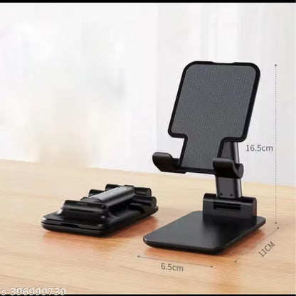 Adjustable & Foldable Desktop Mobile Phone Stand Holder – Non-Slip Multi-Angle Dock for Home, Office, & Online Classes