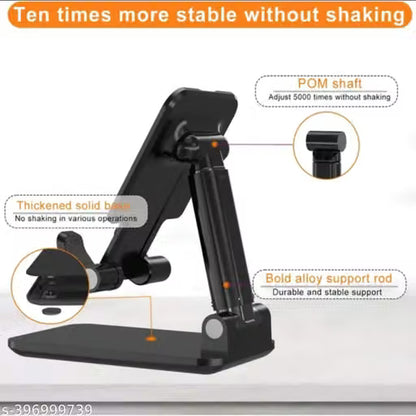 Adjustable & Foldable Desktop Mobile Phone Stand Holder – Non-Slip Multi-Angle Dock for Home, Office, & Online Classes