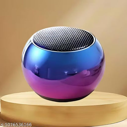 Mini M4 Portable Wireless Bluetooth Speaker – Electroplated Gradient Finish with Built-in Mic & Water Resistance