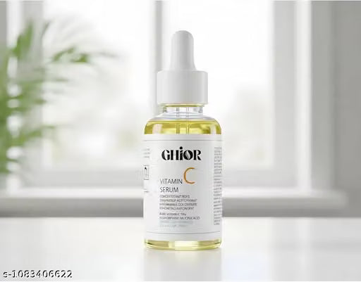 Ghior Vitamin C Face Serum 30ml – Hyaluronic Acid & Vitamin E Brightening, Anti-Aging & Dark Spot Glow Serum